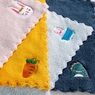 Trapos de lana de Coral para el hogar/absorbentes de agua/lavado de platos/paño de limpieza (4)