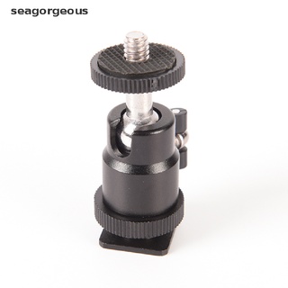 Sgmy Mini cabezal de bola de 1/4" adaptador de zapata caliente soporte soporte soporte para cámara trípode jalea