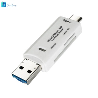 OTG Type-C lector de tarjetas USB 3.0 USB A Micro USB Combo A TF SD lector de tarjetas (1)