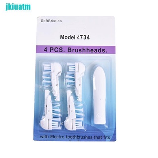 [JKI] 4x cabezales de cepillo de dientes para cepillo de repuesto Oral-B Cross Action Power Dual Clean