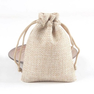 bolsa de regalo bolsa de almacenamiento contenedor kit de lino saco de joyería pack mini yute arpillera listo stock (7)