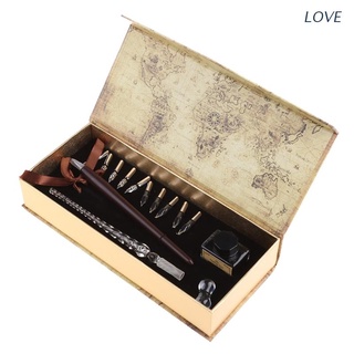 Love 1 juego De bolígrafos De madera con estampado De letras