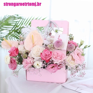 Mjbr 3 piezas caja De regalo/ramo De Flores De Papel Portátil Para boda/Flor