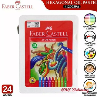 Aceite Hexagonal Pastel Faber-Castell 24 - Caryon 24 colores Faber-Castell