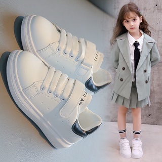 Zapatos de las niñas de los niños pequeños zapatos blancos 2021 mediano y grande de los niños breat: 2021 (3)