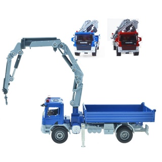 nuevo 1:50 escala diecast atego con grúa camión vehículo coches modelo juguetes de niños (7)