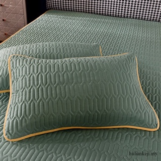 [hulianghome] protector de colchón acolchado suave y transpirable, sábana bajera ajustable de algodón engrosado, sábana cadar (7)