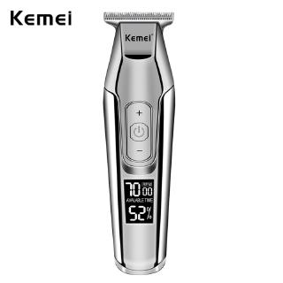 Kemei 5027 rasuradora profesional Lcd De cabello De 0 mm Ondulado Barba para hombres Cortador De cabello Máquina De Corte eléctrica (1)