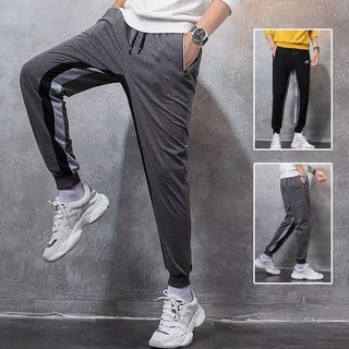 Promo Plain Jogger pantalones largos pantalones de chándal adulto joven ceniza talla M-L-XL-XXL (1)