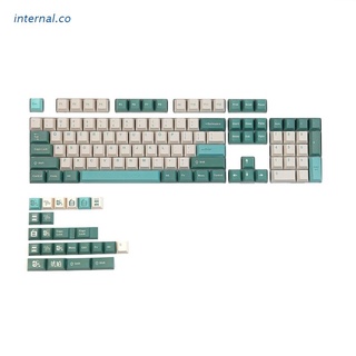 INT1 Amber 128 Keys Cherry Profile PBT Keycaps for Mechanical Keyboard Keycap Set