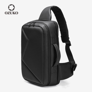 Ozuko - bolso bandolera de gran capacidad para ordenador portátil de 13 pulgadas, impermeable, para hombre
