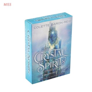 Baraja Miss Crystal Spirits Oráculos 58-tarjeta Para Tarot juego De Cartas