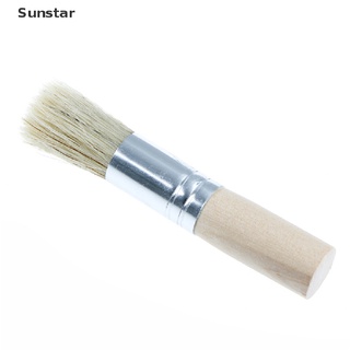 [Sunstar] 3 pzs/juego de pinceles de cerdas de madera/pincel de cerdas acrílicas/acuarela/pintura al óleo (9)
