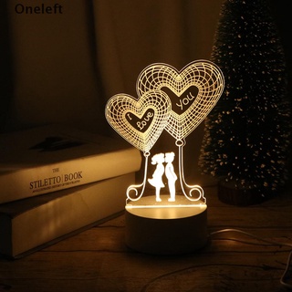 Oneleft 3D placa LED lámpara creativa noche luces novedad ilusión lámpara de noche lámpara de mesa decorativa hogar mi
