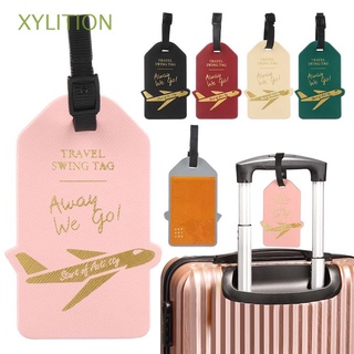 XYLITION ID Baggage Labels Address Luggage Tags Suitcase Labels Reusable Ropes Name Aeroplane Bag Tag/Multicolor