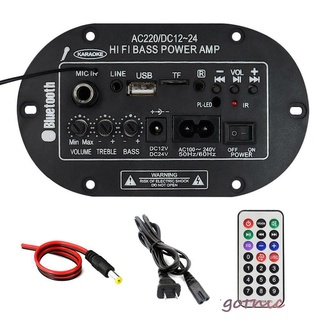 8 Pulgadas 35W SF-2MIC Estéreo Digital Mini Amplificador HiFi Bass Sonidos Bluetooth Puerto TF/USB Con Mando A Distancia Gótico