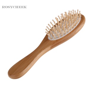Peine de masaje de ácaros air-sac peine para barba peine de madera de bambú para cabello rizado