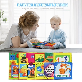 Livros De Pano Flexível Infantil Com Som Silencioso Para Bebê / Carrinho Educacional / Chocalho / Brinquedos Para Recém-Nascidos / Bebês 0-12 Meses