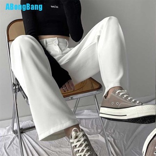 Abongbang Casual cintura alta suelta ancho pantalones de pierna para las mujeres suelta mujer pantalones de las señoras (7)