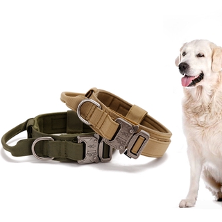 Collar Táctico Para Perros De Entrenamiento Militar K9 Con Mango De Control Fuerte