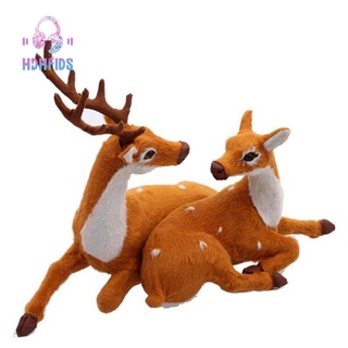 Navidad Sika ciervo decoraciones de navidad de escritorio ciervo decoración simulación pareja ciervo reno alce alce adornos