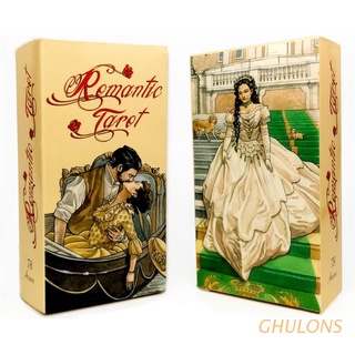 GHULONS Romantic Tarot 78 Cartas Deck Inglés Guía Destino Adivinación Oracle Familia Juego De Mesa