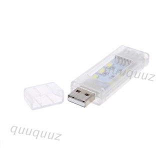 Mini USB Led luz de noche de Camping lámpara de doble cara 12 leds USB luz de lectura