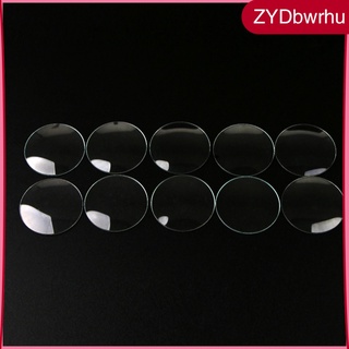 10 piezas reloj de vidrio 1.0 mm wearable cristal mineral reparación watch28mm-33m redondo mineral