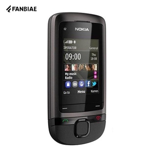 Renovado Nokia C2-05 Slide teléfono celular reproductor Mp3 desbloqueado teléfono