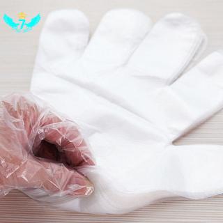 100 unids/Set de guantes transparentes de limpieza de película desechables multifuncionales guantes WF