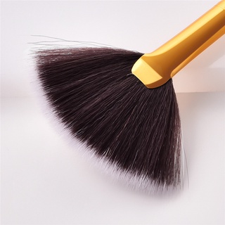 etoile ventilador forma belleza cosmética cepillo mezcla resaltador contorno cara polvo maquillaje (6)