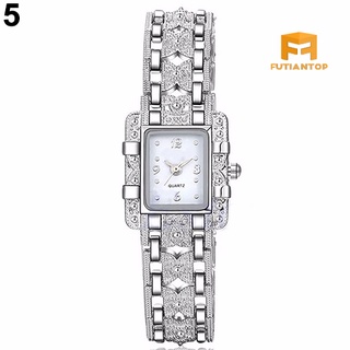 f elegante reloj de pulsera de cuarzo con correa/reloj rectangular para dama (8)