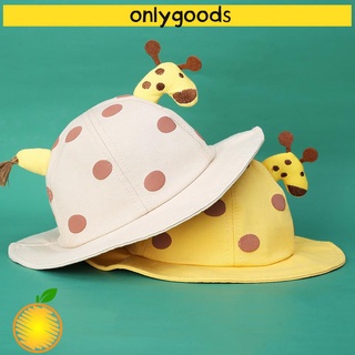 Only primavera verano bebé sombrero de sol portátil sombrero de cubo gorra de playa protección UV niño niños niñas ala ancha plegable lindo Fawn/Multicolor