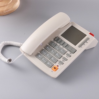 Máquina inglesa teléfono de oficina hogar Hotel teléfono fijo con cable fijo