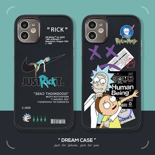 Funda suave Para teléfono con logo NIKE Cartoon Rick and Morty Para Iphone11 12Pro Max Xs 6 S 7 8 Plus