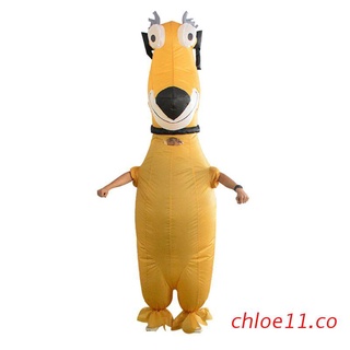 chloe11 inflable de dibujos animados perro disfraz adulto divertido blow up traje cosplay disfraz de fantasía