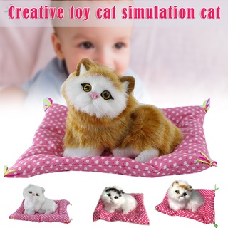 1Pcs realista gatito gato simulación de peluche Animal de peluche de peluche para niños