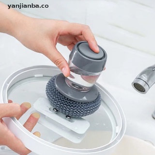 (new) Kitchen Cleaning Brush 2 In 1 Handle Cleaing Brush with Removable Dishwashing [yanjianba]