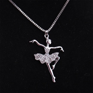 Dancer Ballet Dance Pendant Necklace Charm Girl Christmas Valentine's Gift