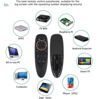 lin control de voz 2.4ghz inalámbrico air mouse ir control remoto para android tv box pc