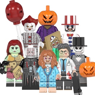 Listo STOCK Halloween Horror Película Minifiguras Bloques De Construcción Juguetes (1)