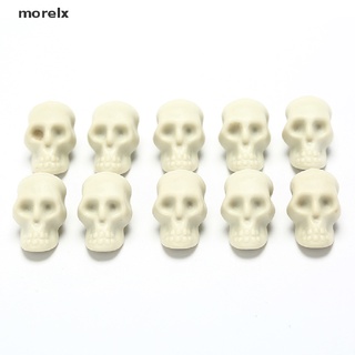 morelx 10pcs mini cráneo humano cabeza decoración esqueleto café bares adorno hogar enseñar juguete co
