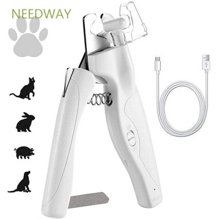 Needway conveniente cortaúñas para perros/ABS/suministros para perros/gatos/recortador de uñas profesional con lámpara LED/recortadora de tijeras para mascotas/perro/cachorro/gato/gato/Multicolor