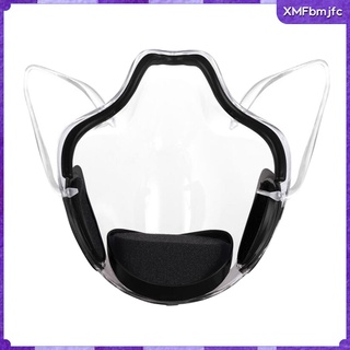 escudo facial transparente durable reutilizable protección de seguridad labios lectura cubierta boca