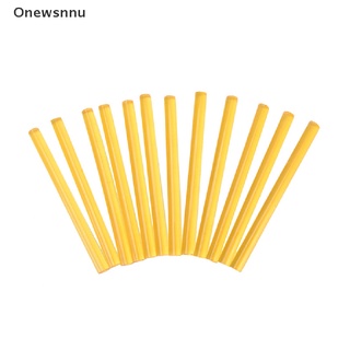 onewsnnu 12 x profesional queratina pegamento palos para extensiones de pelo humano amarillo *venta caliente (1)