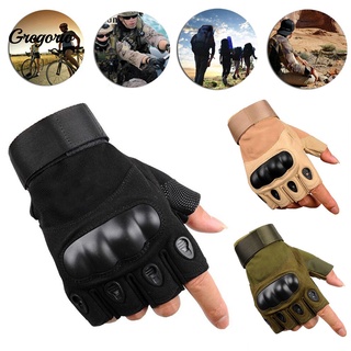 guantes militares de medio dedo resistentes al desgaste transpirables para disparar bicicleta senderismo