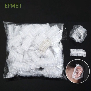 EPMEII Onetime Disposable Ear Cover Transparent Ear Protector Caps One-off Earmuffs Salon Hair Dyeing Tool Waterproof Household Cleaning Bath Shower Plastic Bag
