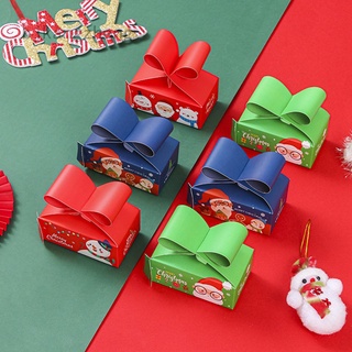 5 unids/set casa en forma de navidad caja de manzana recuerdo regalo fiesta Favor pastel caja de caramelos recuerdo botín bolsa de Favor suministros
