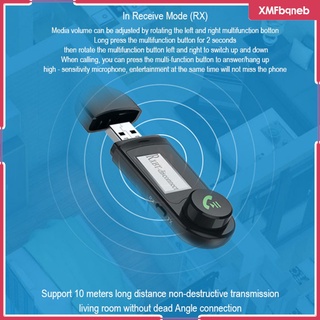 bluetooth 5.0 transmisor receptor adaptador usb 2 en 1 bajo ruido con pantalla lcd dongle inalámbrico para el hogar estéreo hifi calidad de sonido estéreo audio