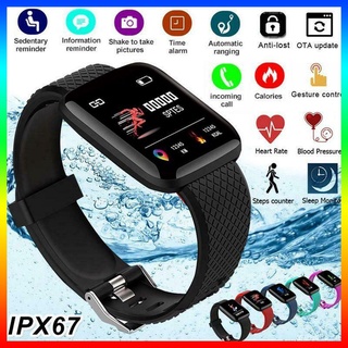 YL🔥Stock listo🔥[nuevo] 116 Plus pulsera a Color pantalla de ritmo cardíaco deportes impermeable Smartwatch